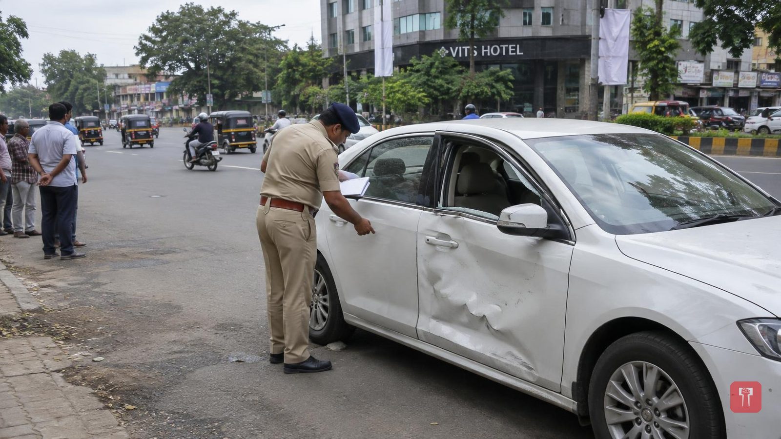 मुख्य न्याय दंडाधिकाऱ्यांच्या गाडीवर हल्ला, चालकाला कड्याने मारहाण; दोन अज्ञातांवर गुन्हा