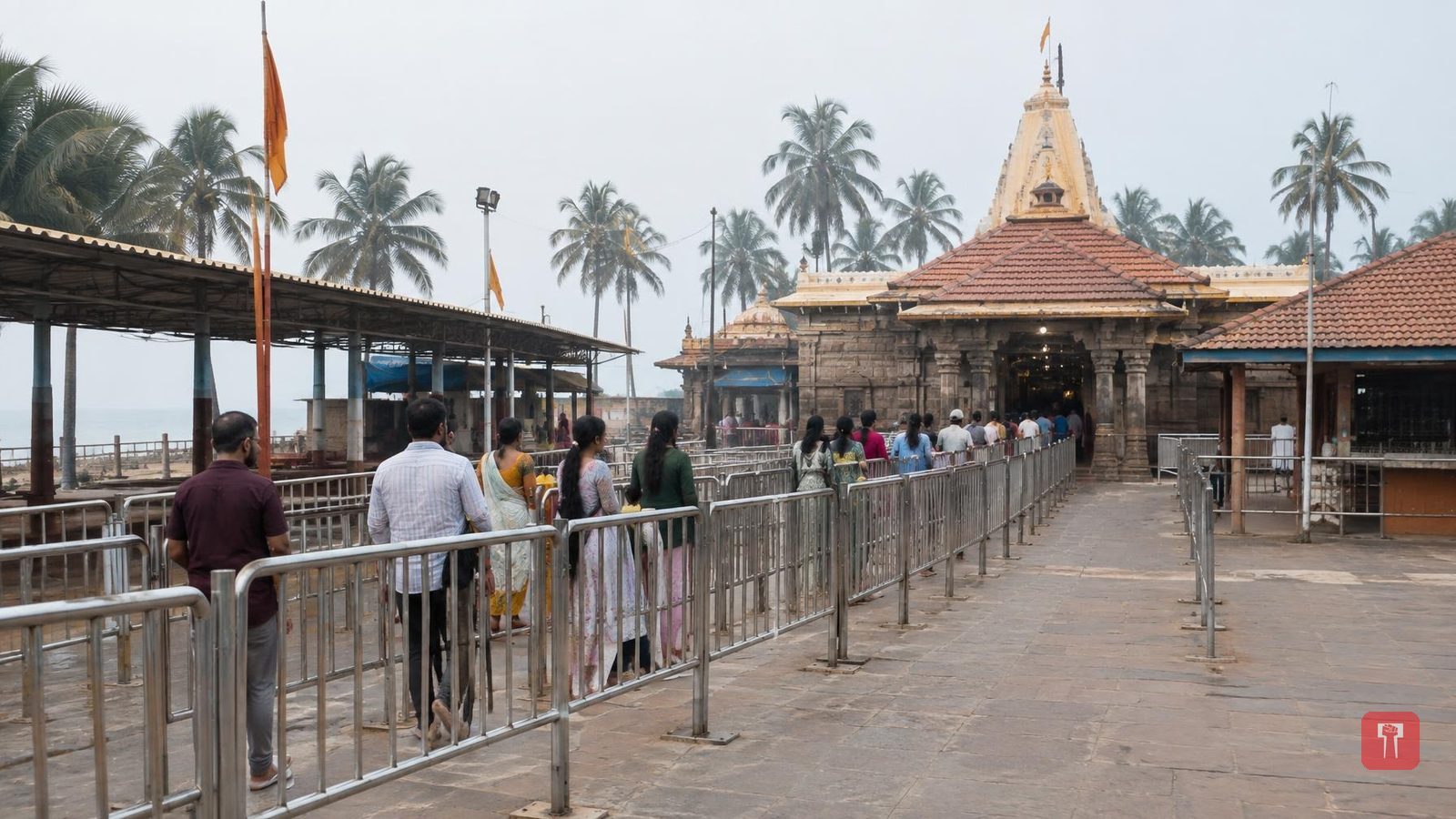 Devotees pray for rain at Ganpatipule on Angarki Chaturthi; turnout down 35-40 per cent