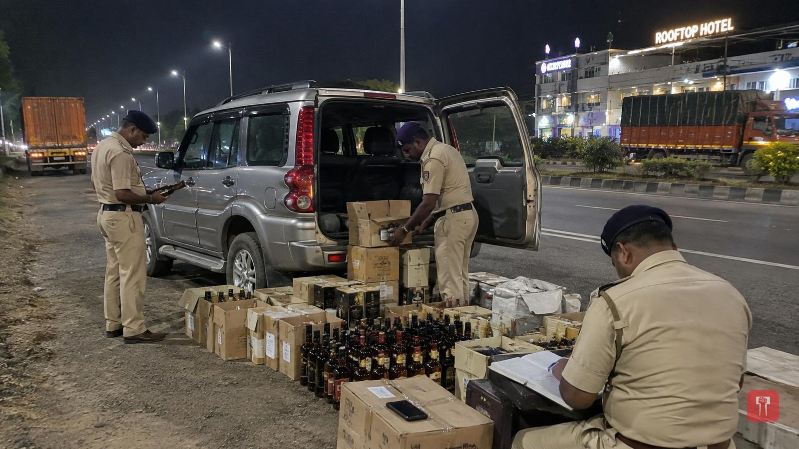 Crime Branch seizes liquor worth Rs 11.20 lakh from SUV on Nagpur-Wardha highway