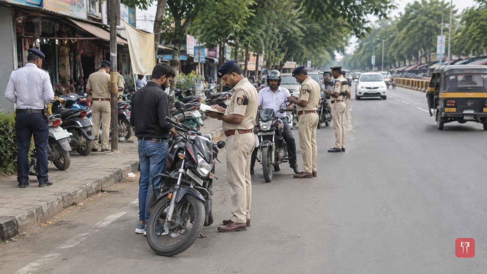 Hinganghat police issue 308 challans, levy Rs 5,87,500 in fines in traffic drive