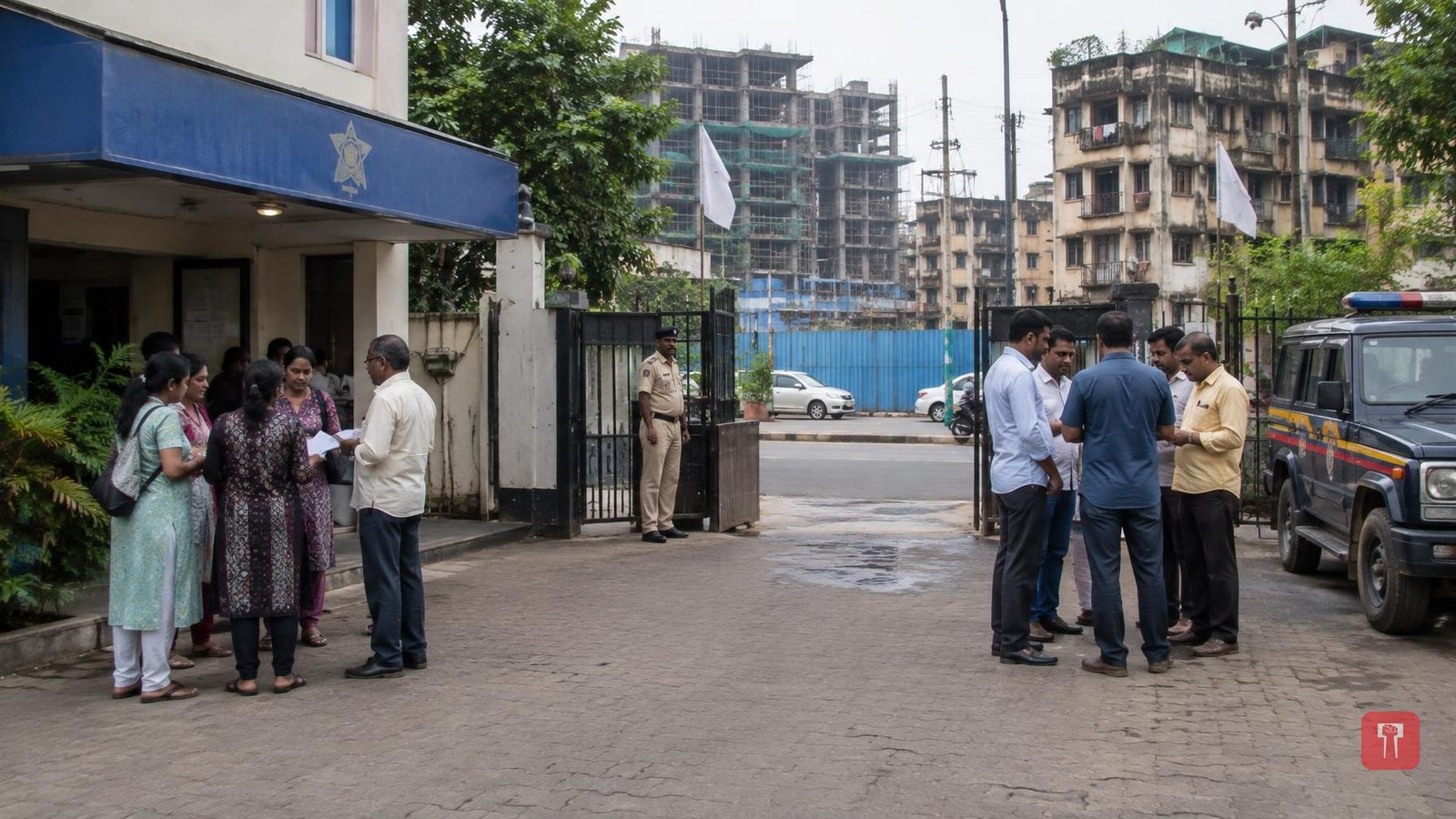 चिकनघरमधील पुनर्विकासावरून रहिवाशांचे दोन गट खडकपाडा पोलीस स्टेशनमध्ये आमनेसामने
