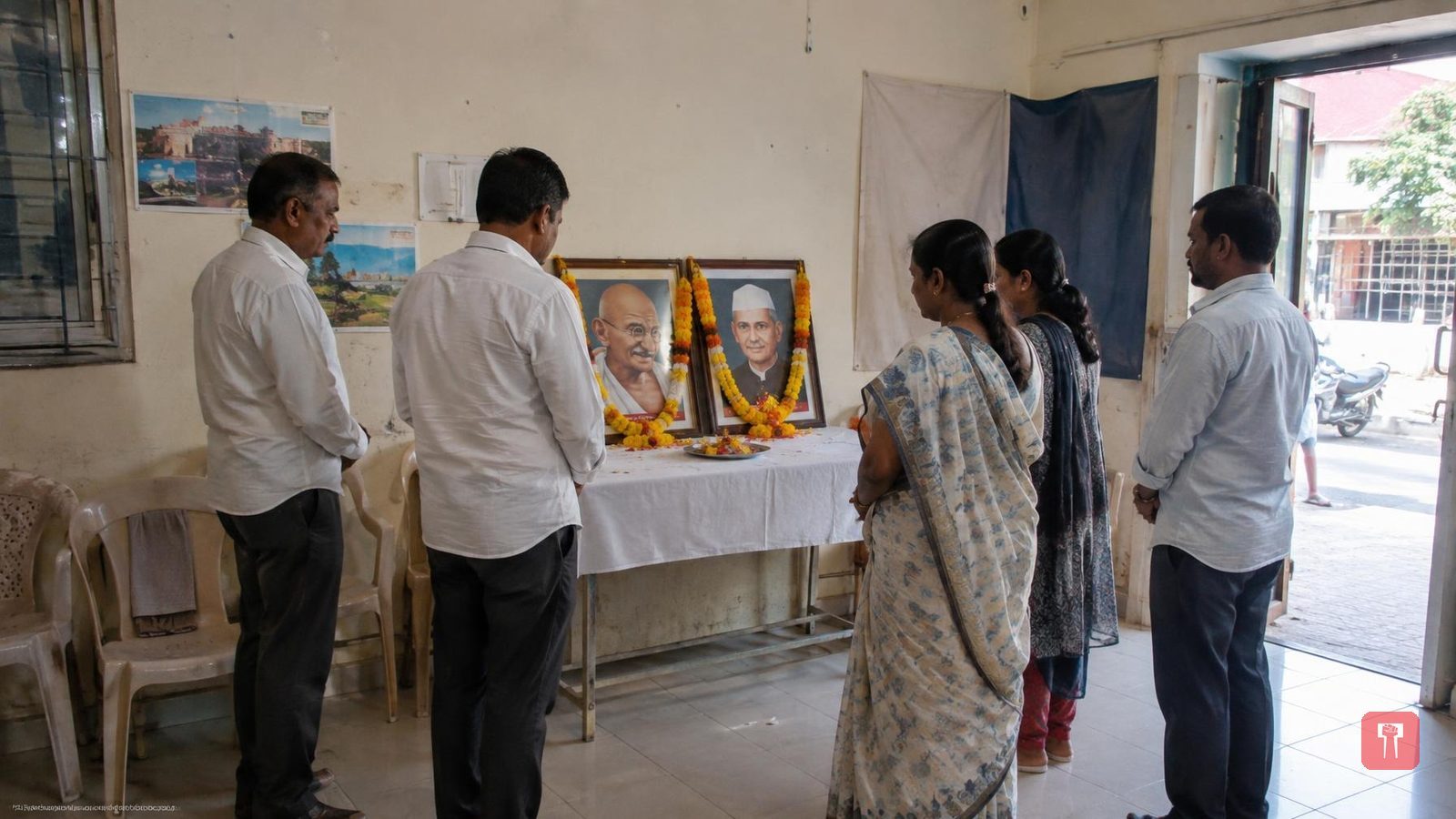 गांधी आणि शास्त्री यांच्या जयंतीला राजुरा काँग्रेसची आदरांजली, धोटे अध्यक्षस्थानी