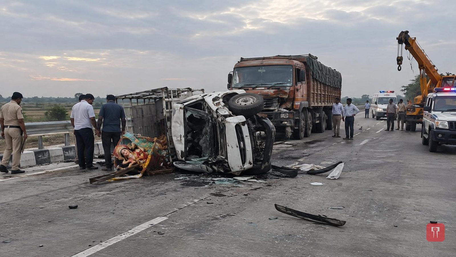 Seven devotees from Wardha killed as truck hits pickup on Samruddhi Mahamarg