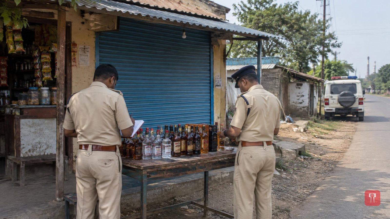 दौंडमध्ये एकाच दिवशी पोलिसांची दोन ठिकाणी कारवाई; अवैध दारू विक्री आणि जुगार अड्ड्यावर छापा, सात जणांवर
