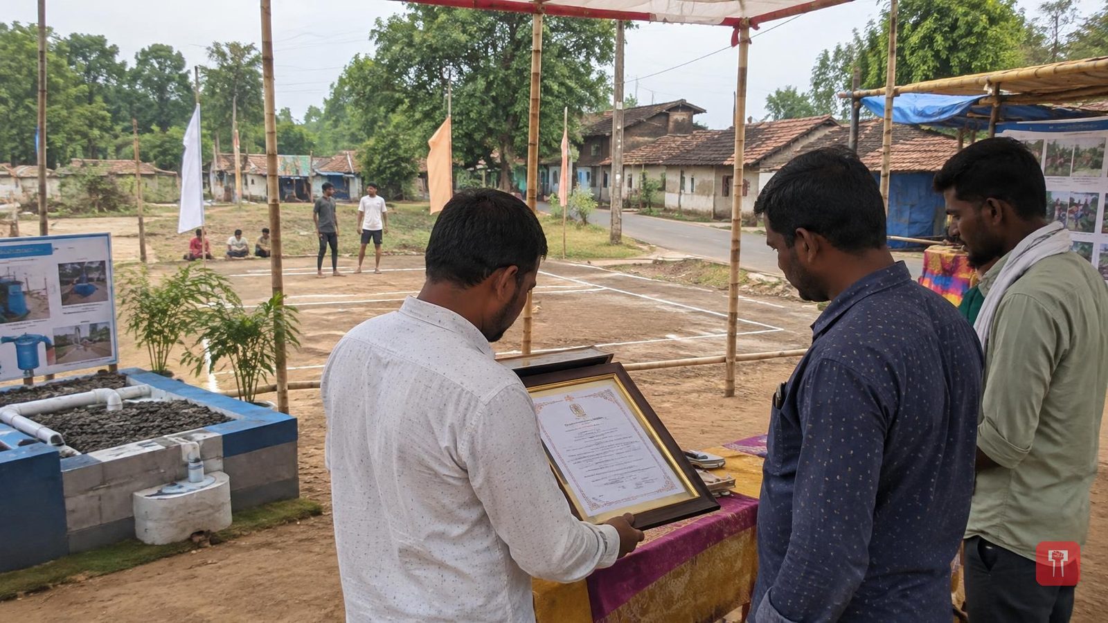 Chandrapur Police honour Mohrli's Vanraja Ganesh Mandal with commendation certificate
