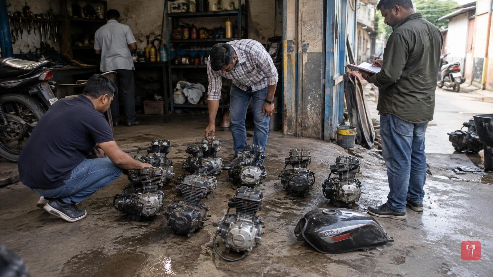 Nagpur crime branch arrests two in vehicle theft case, 11 bike engines found in garage