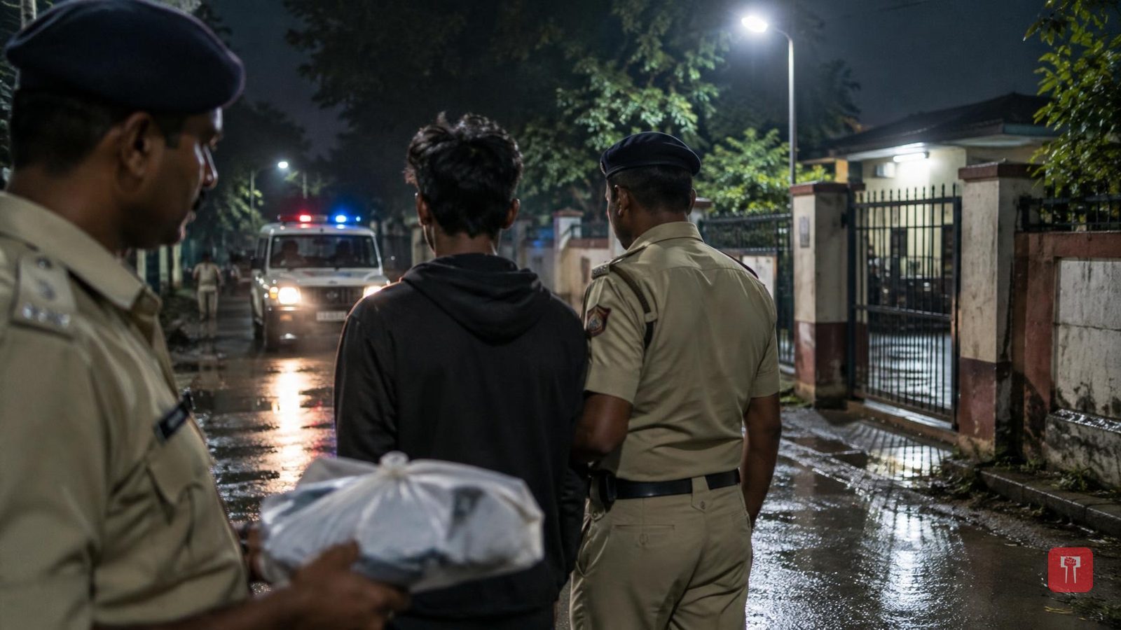 Rajura police detain youth carrying 34-cm cleaver on Somnathpur road, Arms Act case filed
