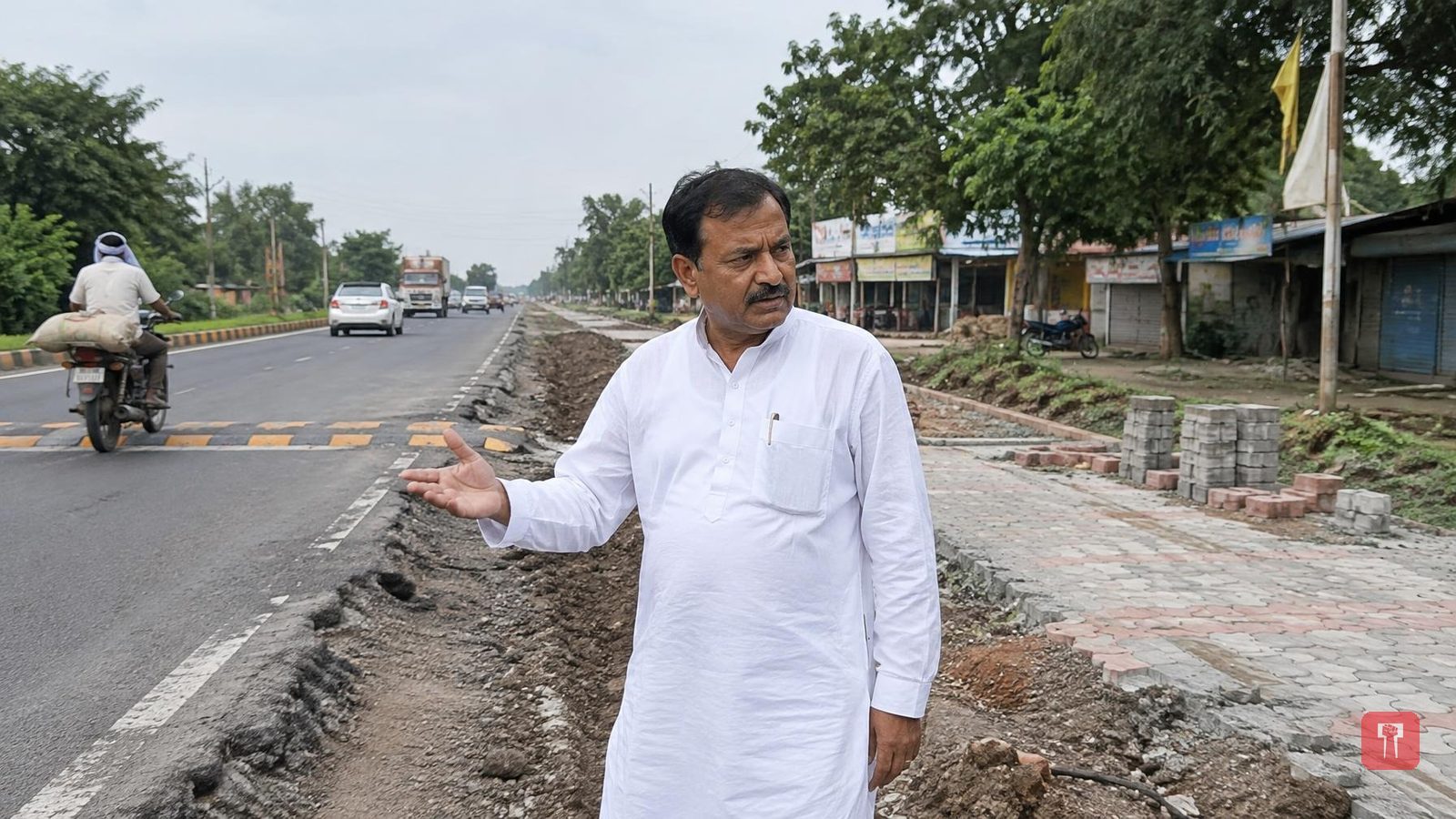 राजुऱ्यात महामार्गाचे प्रश्न तसेच; NHAI ने लक्ष न दिल्यास तीव्र आंदोलनाचा काँग्रेसचा इशारा