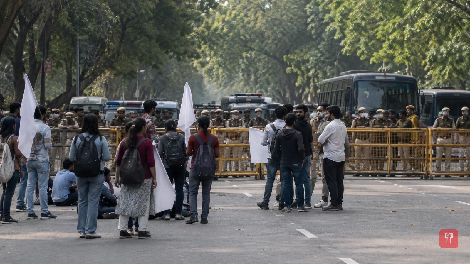 AISA activists gather at Jantar Mantar again demanding CEC Gyanesh Kumar's resignation