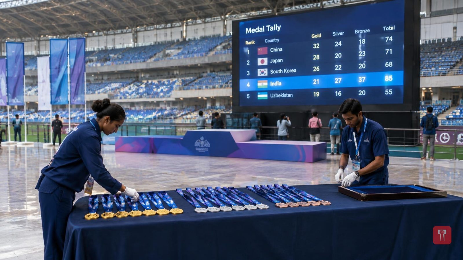 India end Asian Games 2026 with five golds on final day, finish fourth with 85 medals