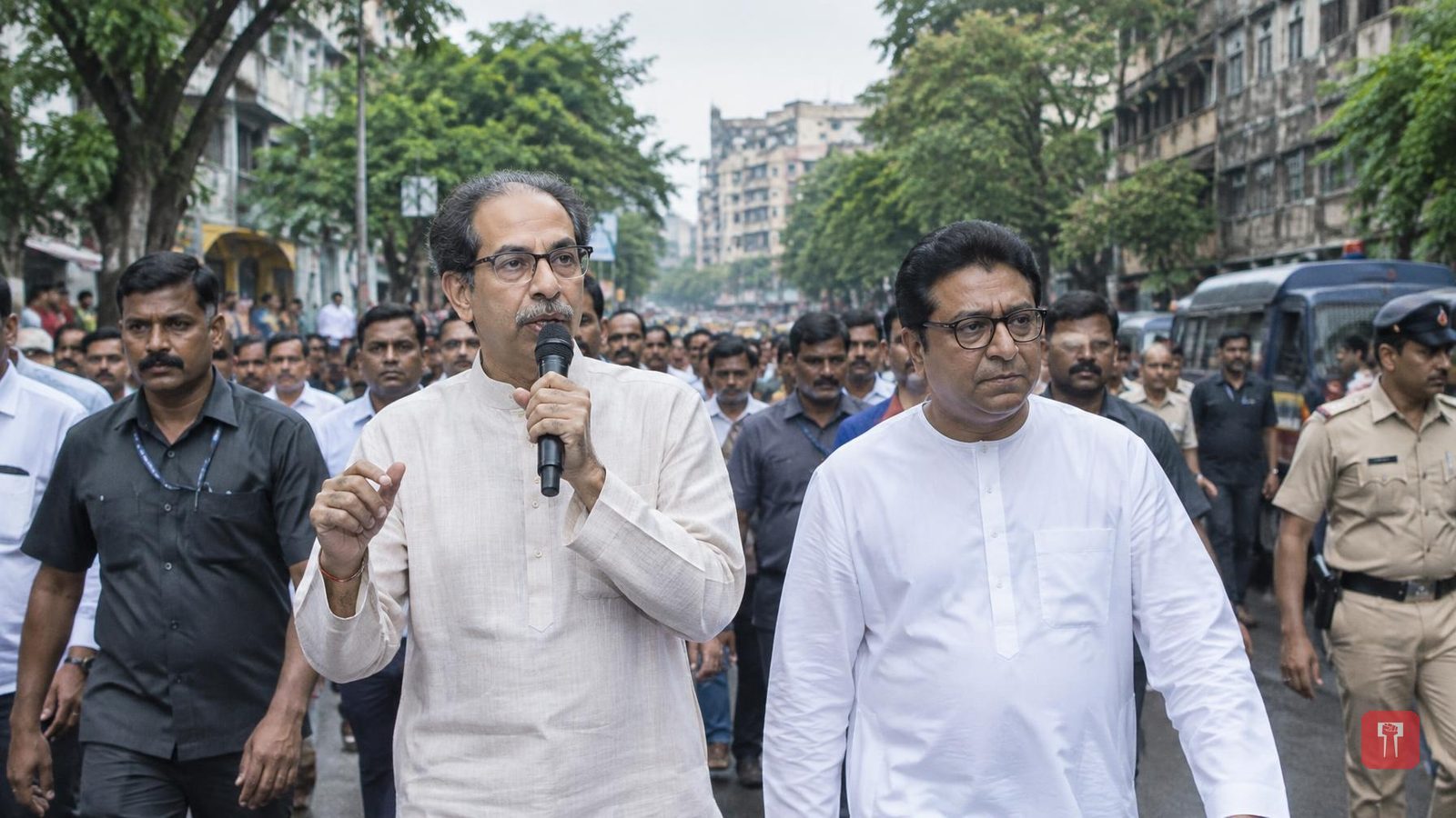 Uddhav, Raj Thackeray share stage at Mumbai rally against Election Commission, Centre