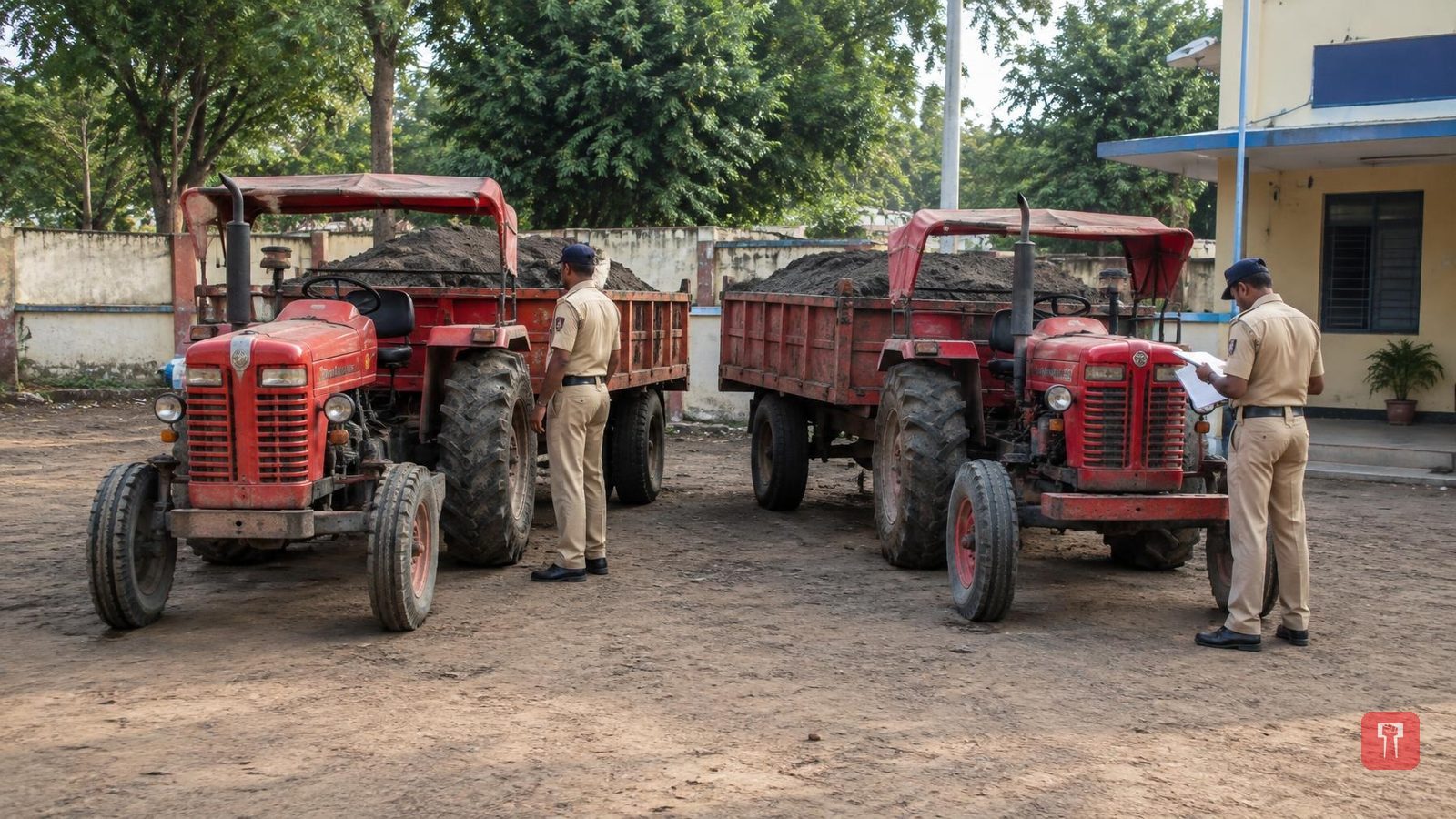 Deoli police seize two tractor-trolleys carrying illegal sand, goods worth Rs 14.14 lakh