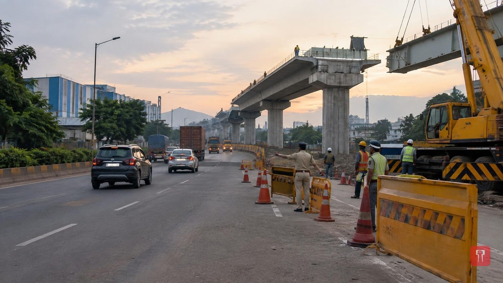 Thane-Belapur Road to shut at night for MMRDA girder work; diversions announced