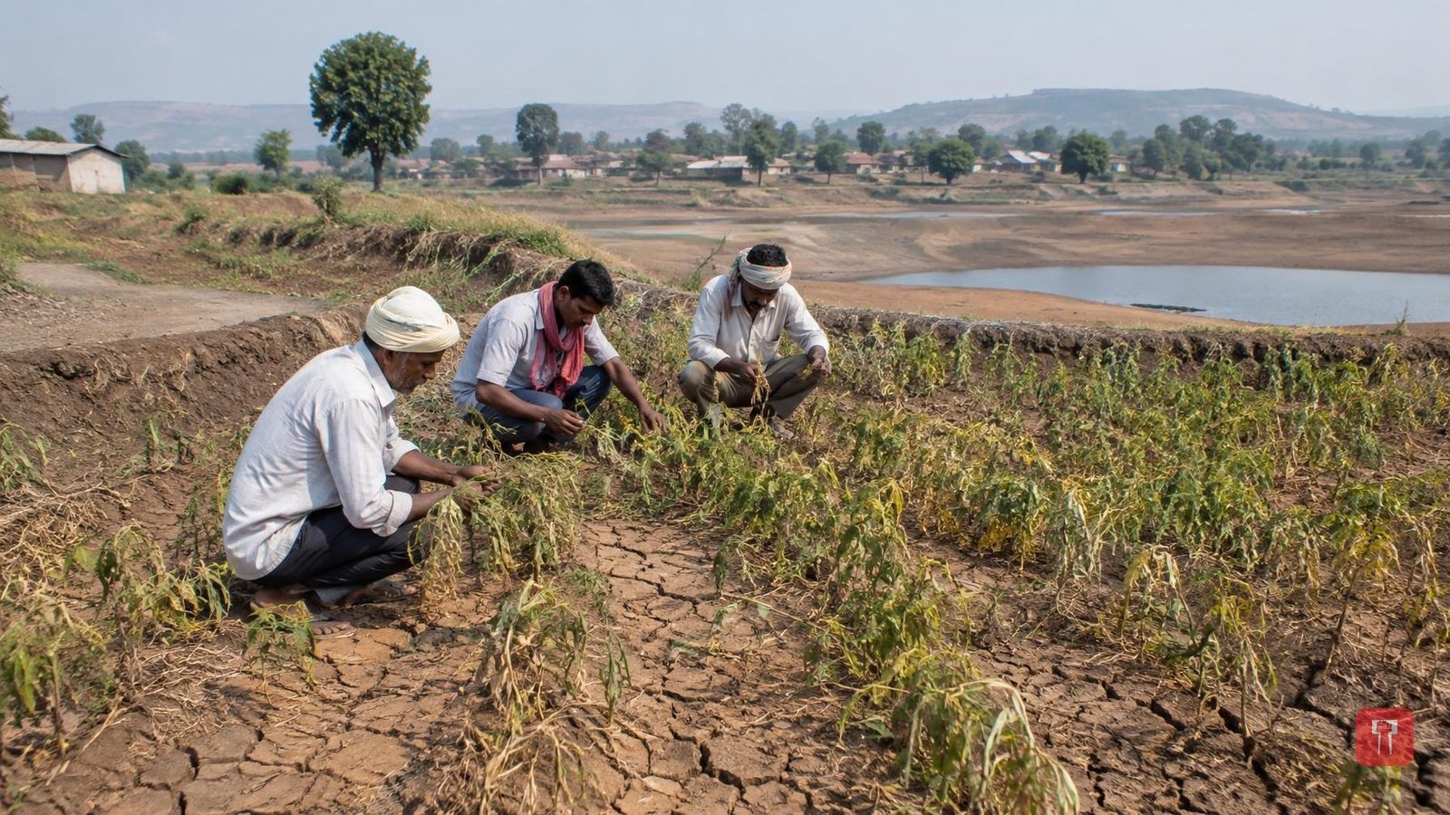 Congress leader tours Karad North villages, seeks drought declaration for Karad taluka