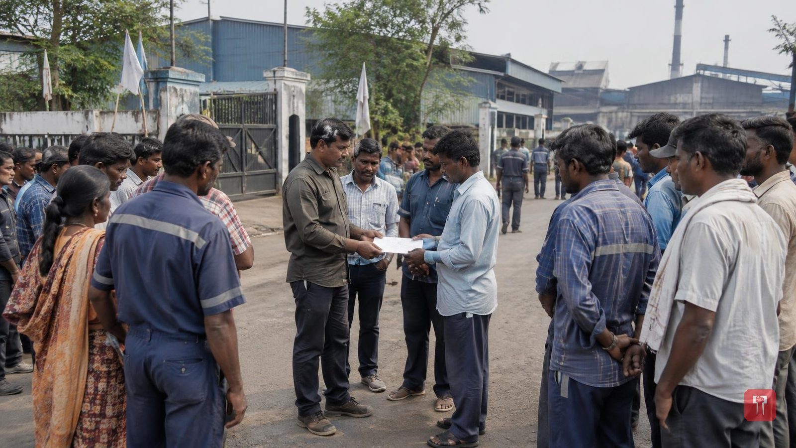 Tadali workers' union gives Rs 84,300 to family of deceased worker in Chandrapur