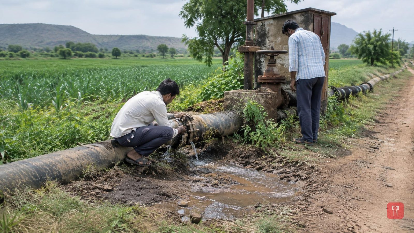 Wai farmers hit as Jallakshmi irrigation pipeline leaks for years, Swapnil Gaikwad blames Irrigation Dept