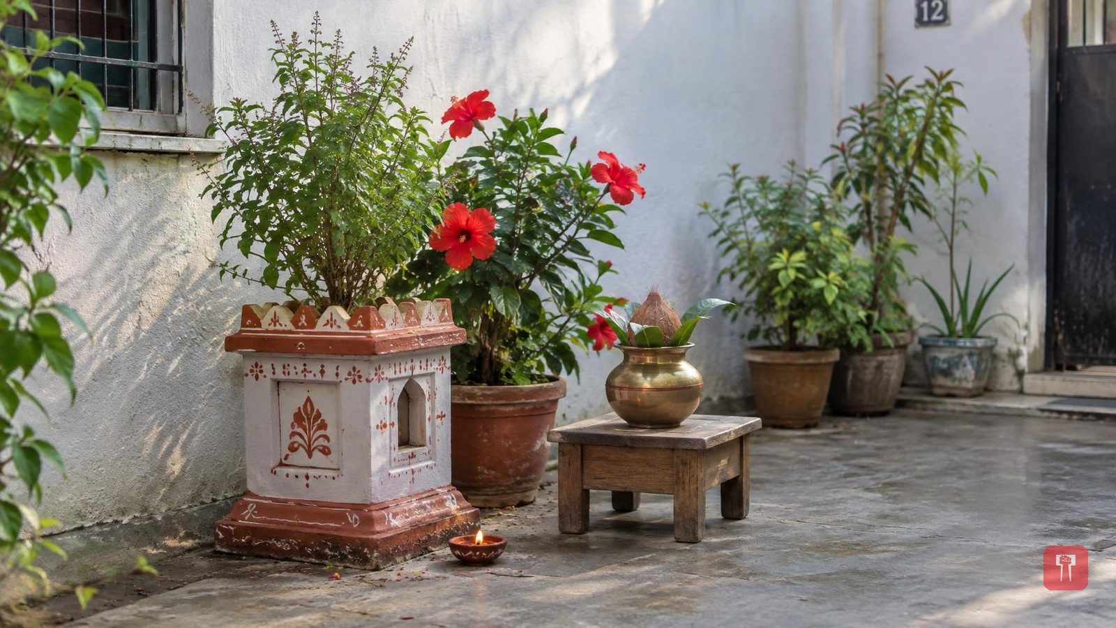 शारदीय नवरात्रीत जास्वंद, पारिजात, तुळस, शमी आणि अपराजिता लावणे शुभ मानले जाते
