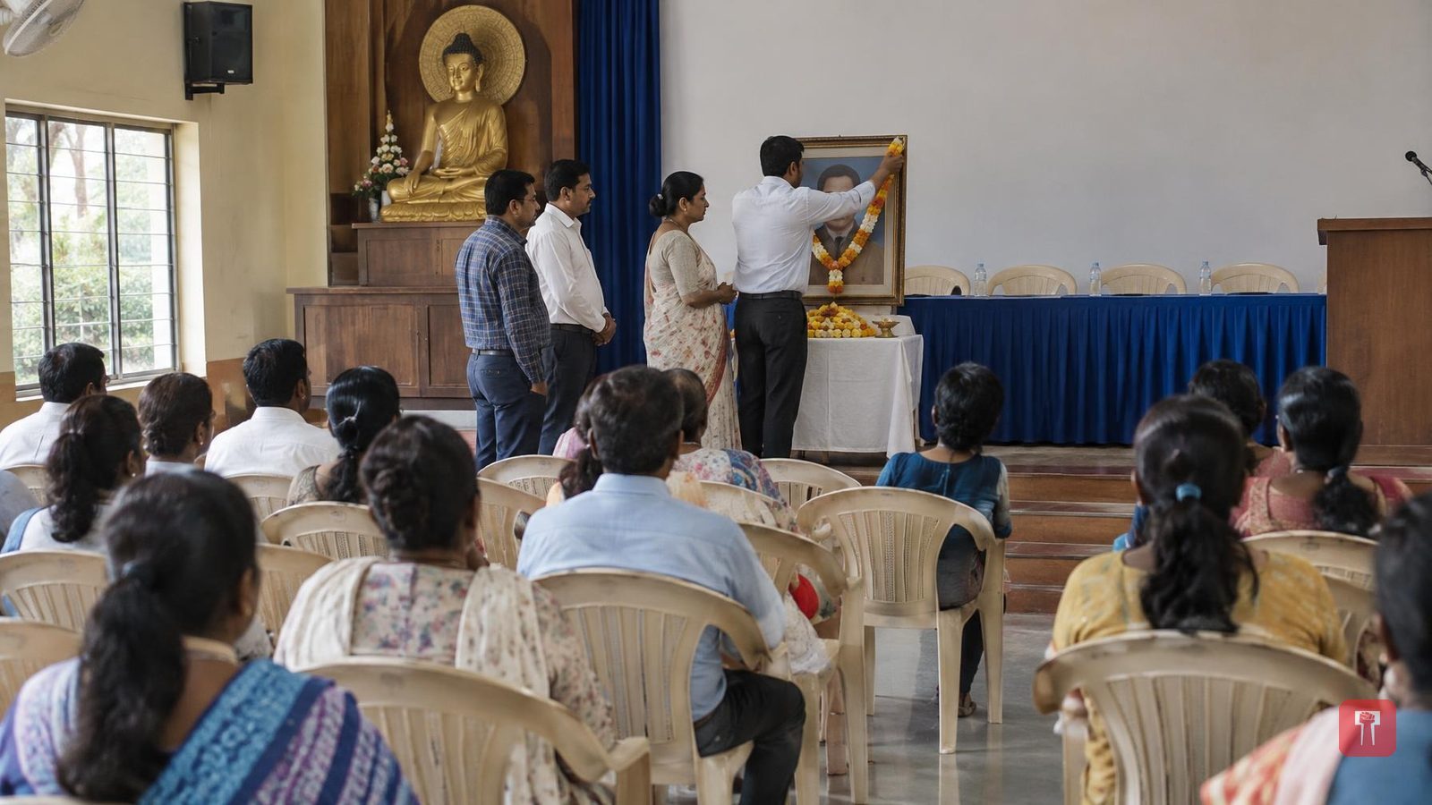 RPI marks organisation anniversary at Siddharth Buddha Vihar in Tukum, Chandrapur