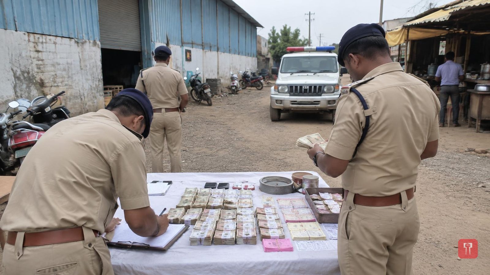Special squad raids alleged gambling den in Nagpur's Wadi, 19 held including alleged bookie