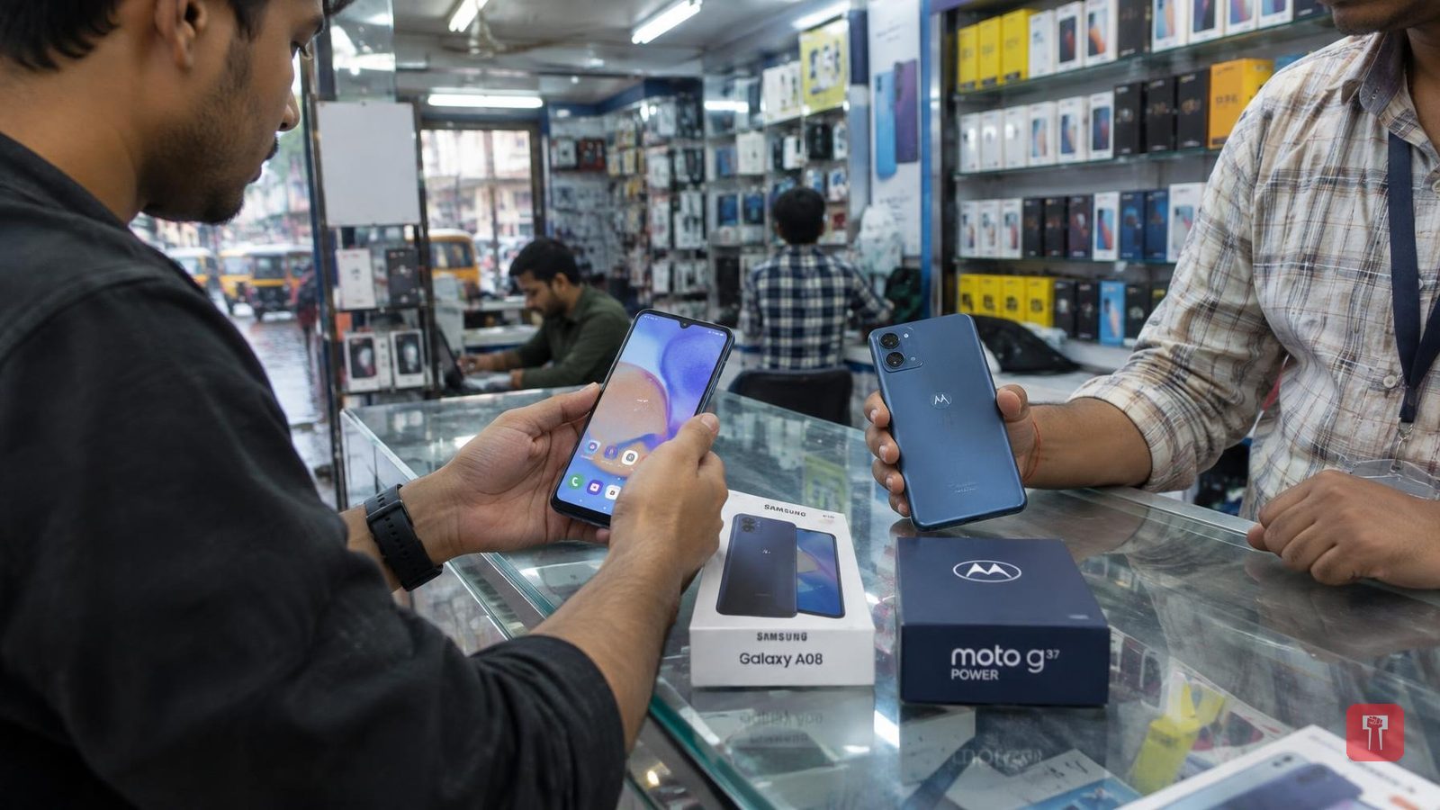 20 हजार के बजट में कौन सा फोन बेहतर: Samsung Galaxy A08 4G या Moto G37 Power