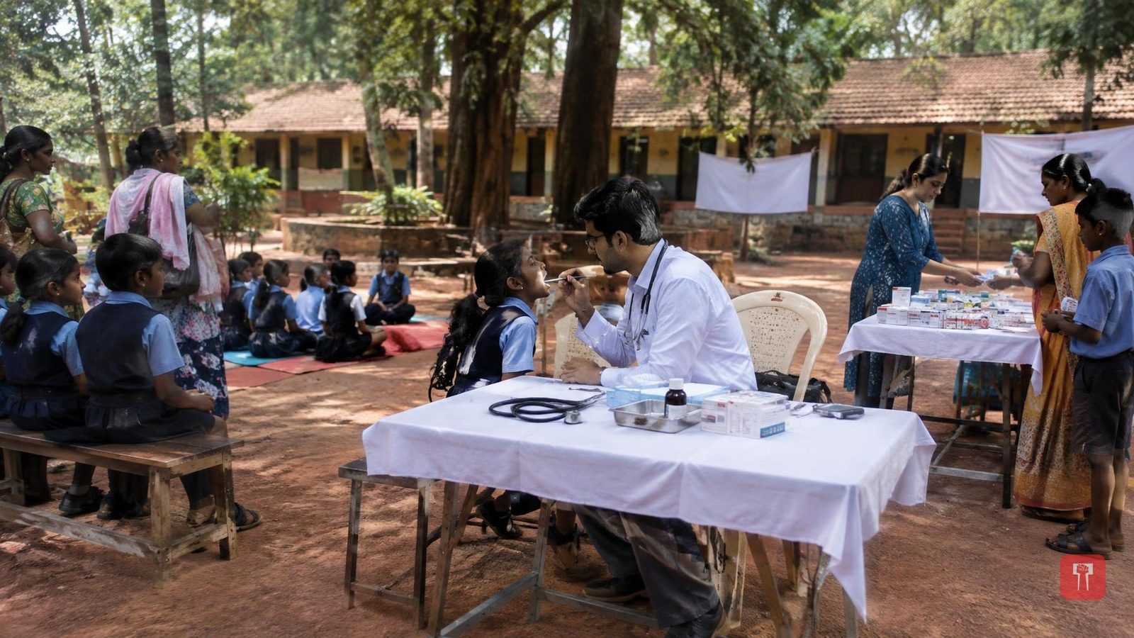 Harmony Foundation holds health camp for Matheran municipal school pupils