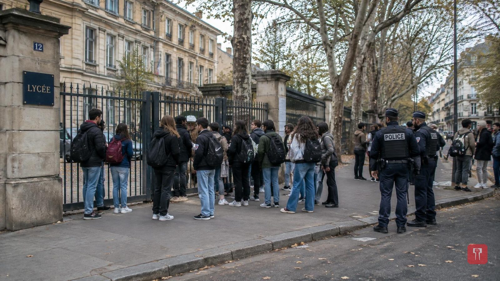 French school students take to streets over teacher shortages and crowded classrooms