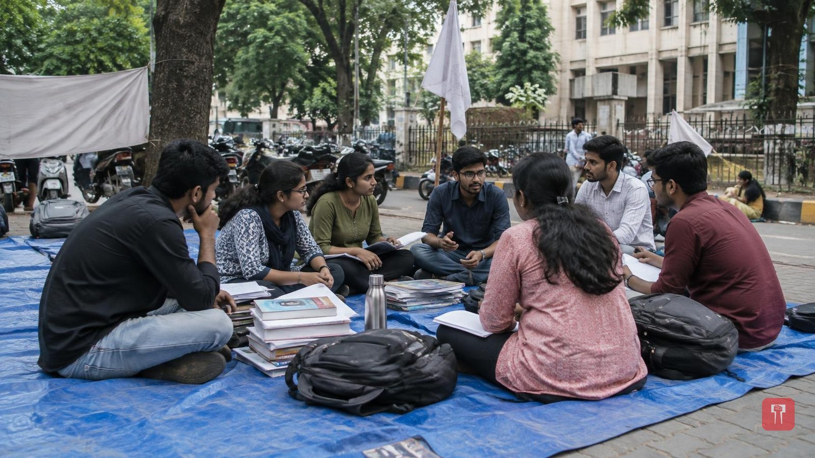 Activist Abhijit Dipke meets MPSC protesters, urges students not to take extreme steps