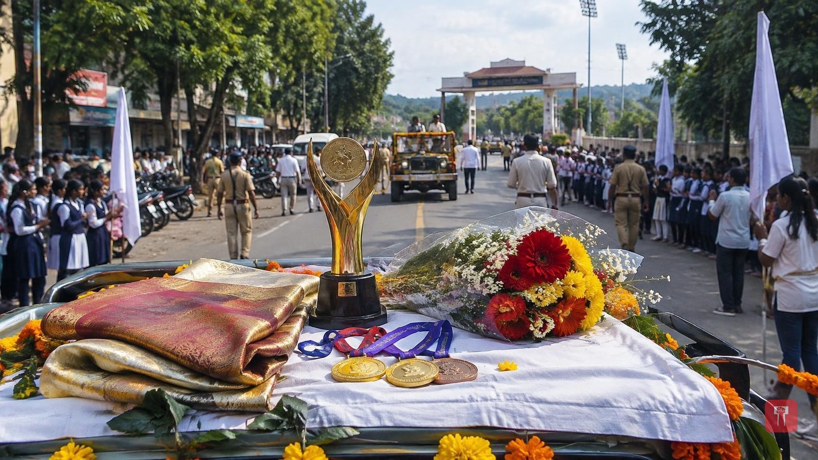 Satara honours Asian Games medallists with grand felicitation rally
