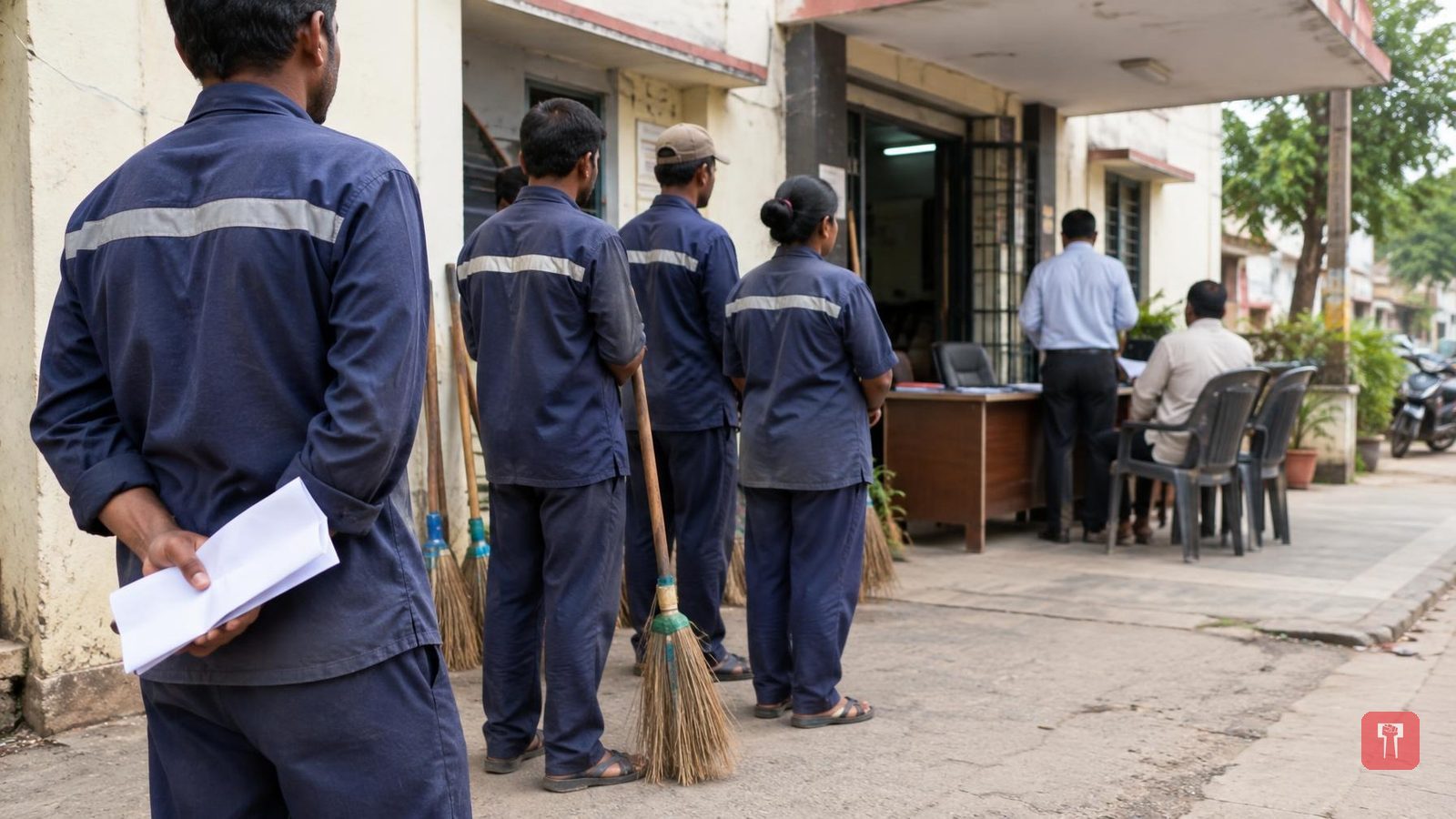 Korpana Nagar Panchayat sanitation workers end sit-in after written assurance on demands