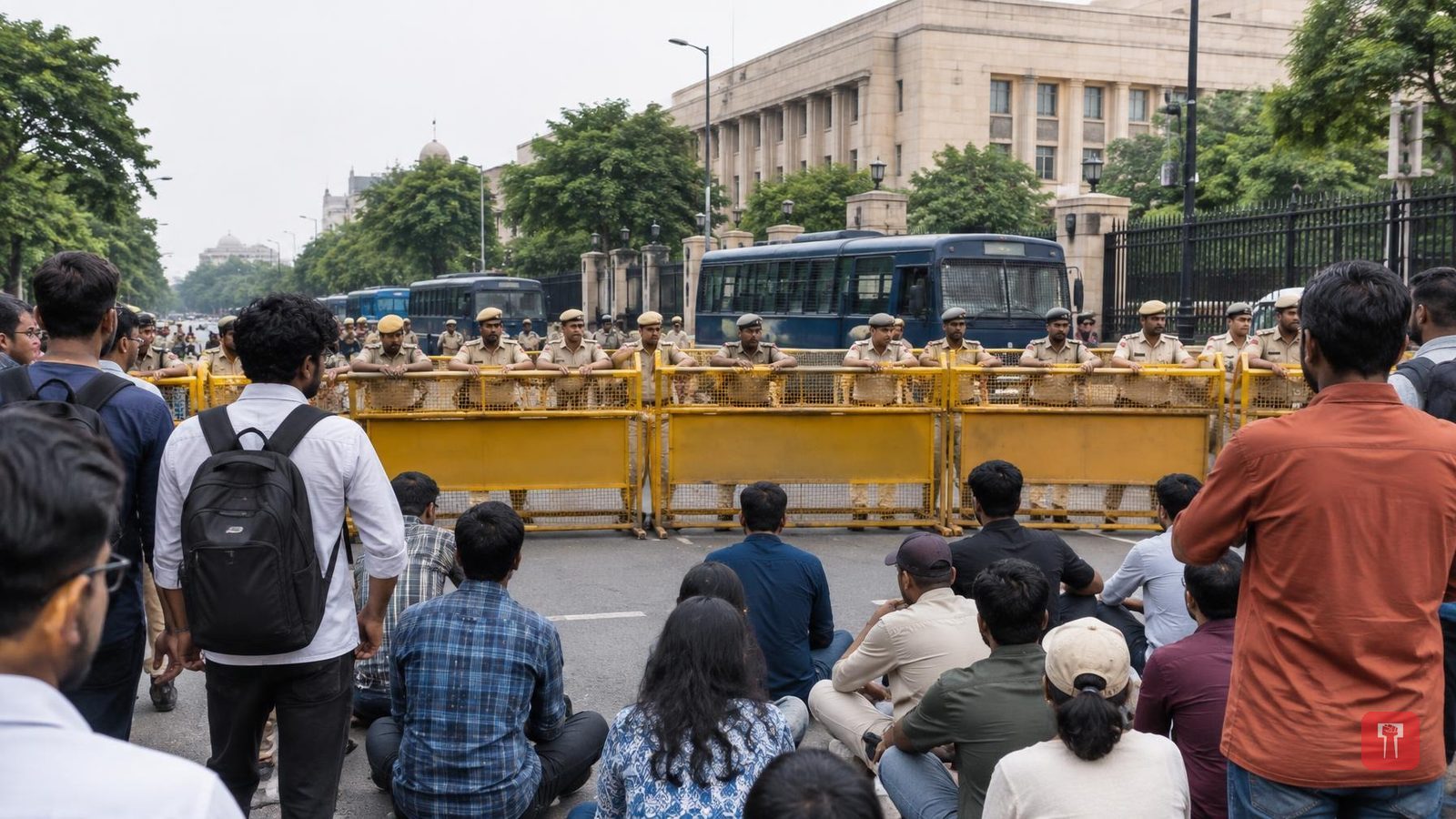 दिल्ली में इंडिया गठबंधन का चुनाव आयोग मार्च रोका गया, प्रियंका गांधी वाड्रा हिरासत में