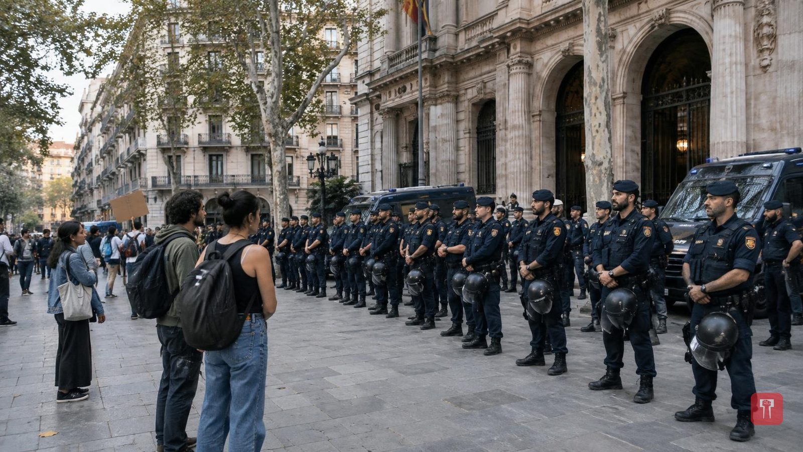 Thousands march in Barcelona against soaring housing costs, clash with police
